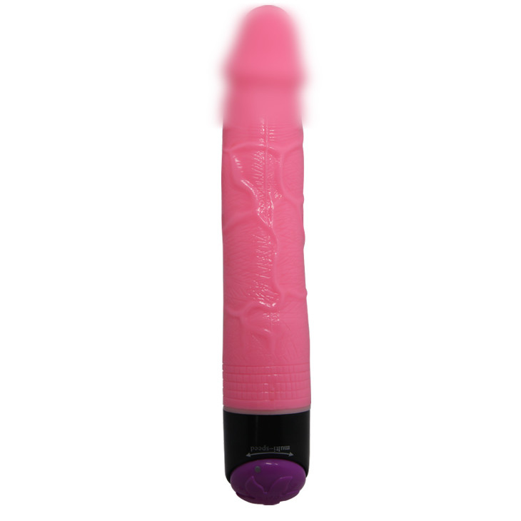 Реалістичний вібратор — Multispeed Jelly Vibe Pink, 23,5х3,8 см.