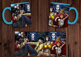 Чашка "Ковбой Бібоп" / Кружка Cowboy Bebop №1 Блакитний