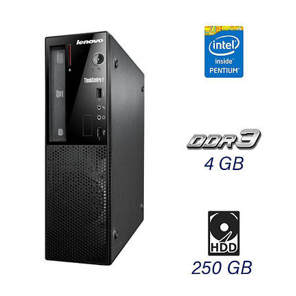 Системний блок Lenovo ThinkCentre Edge 72 SFF / Intel Pentium G2030 (2 ядра по 3.0 GHz) / 4 GB DDR3 / 250 GB, фото 1