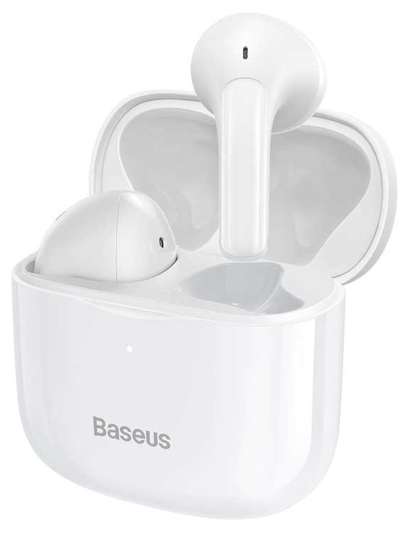 Навушники вкладиші безпровідні з мікрофоном Baseus Bowie E3 Bluetooth в кейсі Білий (NGTW080002)