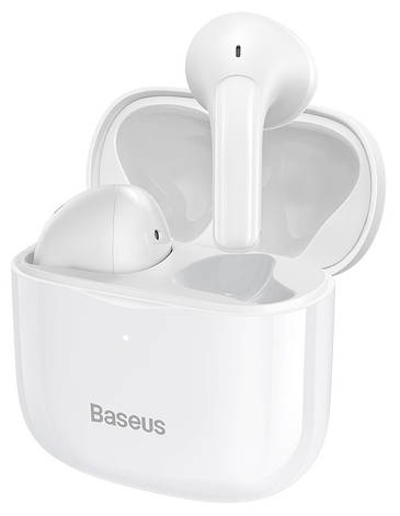 Навушники вкладиші безпровідні з мікрофоном Baseus Bowie E3 Bluetooth в кейсі Білий (NGTW080002), фото 1