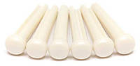 Набор колышков Graph Tech PP-1100-01 TUSQ Bridge Pins No Dot White (6 Pcs)