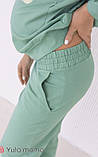 Спортивні штани-джоггери для вагітних (+ можна носити після) Dido S Юла Мама Зелений, фото 2
