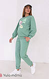 Спортивні штани-джоггери для вагітних (+ можна носити після) Dido S Юла Мама Зелений, фото 3