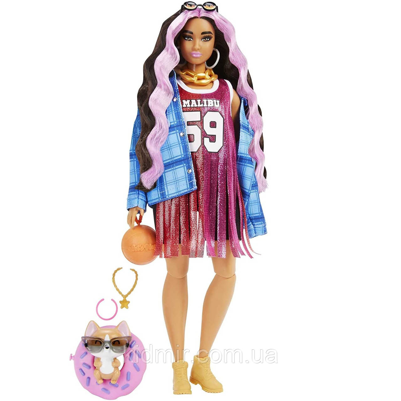Лялька Барбі Екстра в баскетбольному вбранні Barbie Extra HDJ46