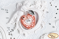 Набор для вишивки бісером брошки Б-217 Кришталеве яблуко