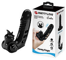 Кліторальний стимулятор на палець Pretty Love-Corbin Finger Black, BI - 014859