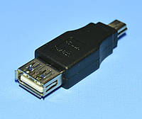 Переходник штекер мини USB-5р гнездо USB-A ZLA0628