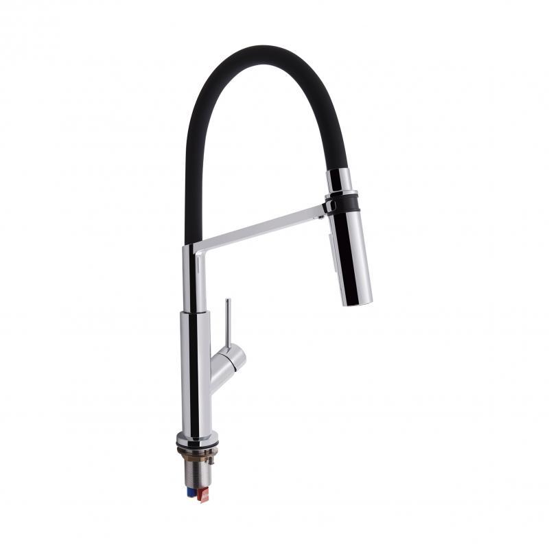 Змішувач для кухні Qtap Katuska 91103AFN з рефлекторним виливом, фото 1