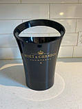 Кулер для шампанського Moet Chandon чорний Відро для льоду Moët & Chandon. Акриловий кулер Миє Шандон, фото 3