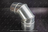 Відвід вентиляційний оцинкований 90° круглий Ø 80 мм — Товщина 0,4 мм, фото 5