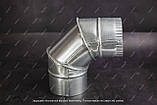 Відвід вентиляційний оцинкований 90° круглий Ø 80 мм — Товщина 0,4 мм, фото 8