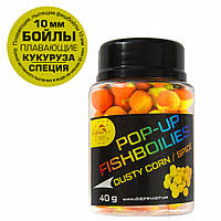 Бойлы Dolphin Pop-up кукуруза/специи 10mm 40g