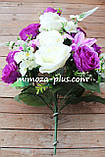 Штучні квіти — Помінний букет "Рожевий, лілія, дельфініумом", 63 см Фіолетовий, фото 7