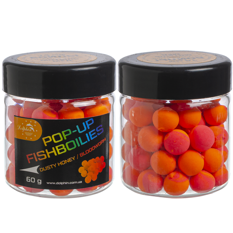 Бойли Dolphin Pop-up мед/мотиль 14mm 60g
