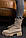 Жіночі черевики шкіряні зимові молочні Emirro 2612 на хутрі, фото 2