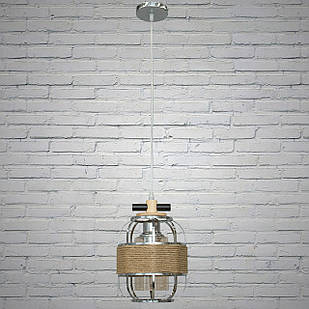 Підвісний світильник у стилі лофт на 1 лампу Е27 хром D-9035-1HR