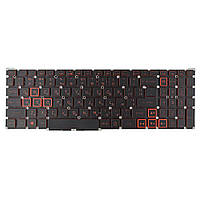 Клавиатура для Acer Nitro 5 AN515-54 AN515-55 AN517-51 Nitro 7 AN715-51, RU/UA, (Black/Red, NKI15130NE,