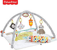 Игровой развивающий коврик Фишер прайс Первые ощущения малыша Fisher-Price Perfect Sense Deluxe Gym GKD45