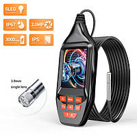 Ендоскоп 3" автомобільний сантехнічний LICOTA DM30, камера 3.9 мм, запис 1080P, кабель 1 м, з дод. підсвіткою