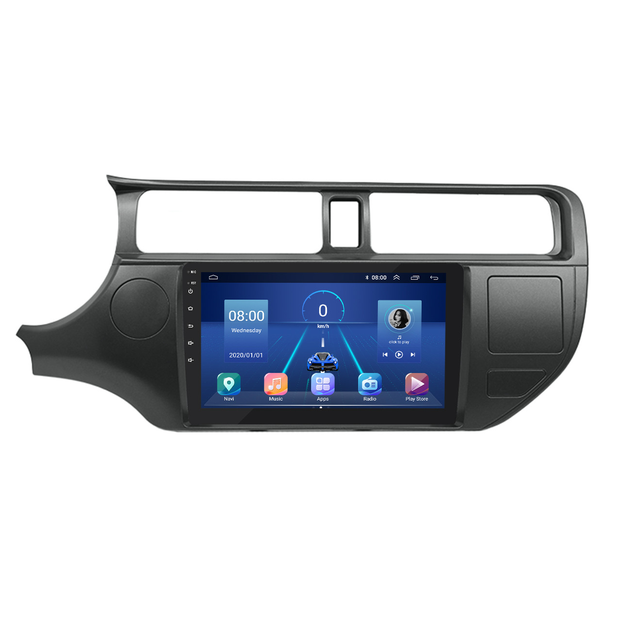 Штатна магнітола Lesko для Kia Rio III 2011-2015 екран 9" 2/32Gb/4G/ Wi-Fi Premium GPS Android кіа рио
