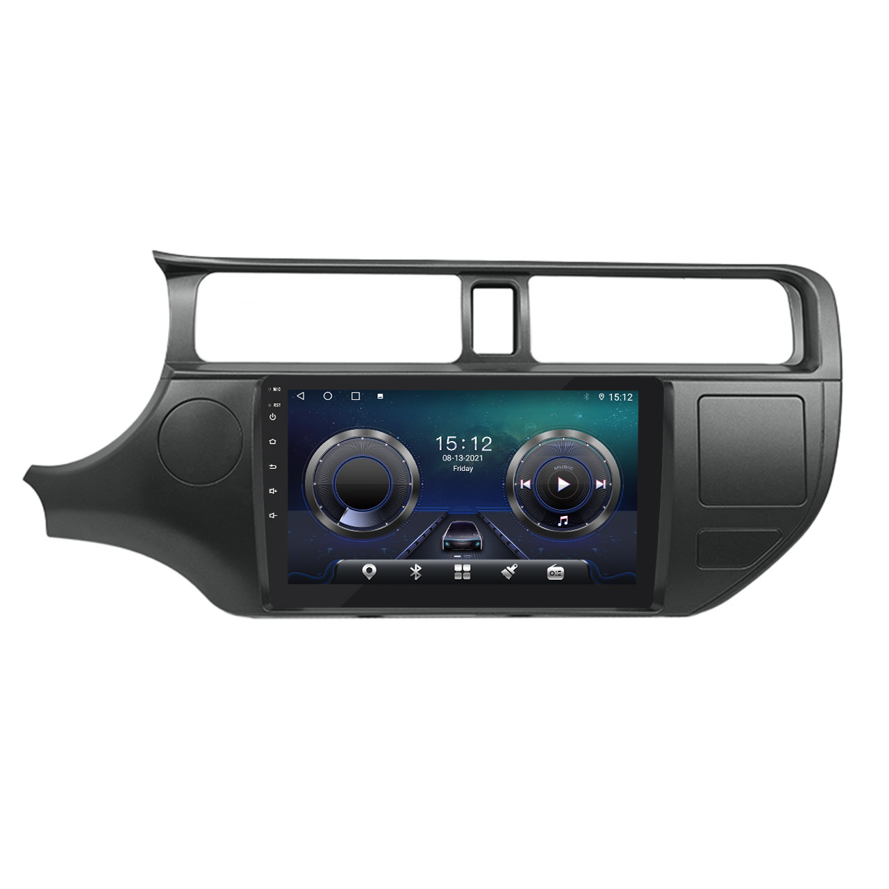 Штатна магнітола Lesko для Kia Rio III 2011-2015 екран 9" 4/32Gb/4G/Wi-Fi/CarPlay Android Кіа