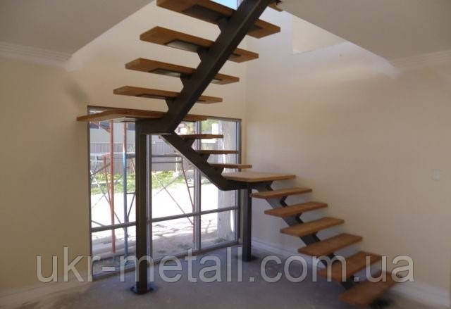 Лестница для дома открытая на монокосоуре - фото 1 - id-p1105252800