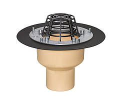 Покрівельна воронка з поліуретану Sita Trendy з притискним фланцем, діаметр 110 мм