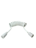 Шланг MONRO для гігієнічної лійки спіральний WHITE (40см-150см), фото 3