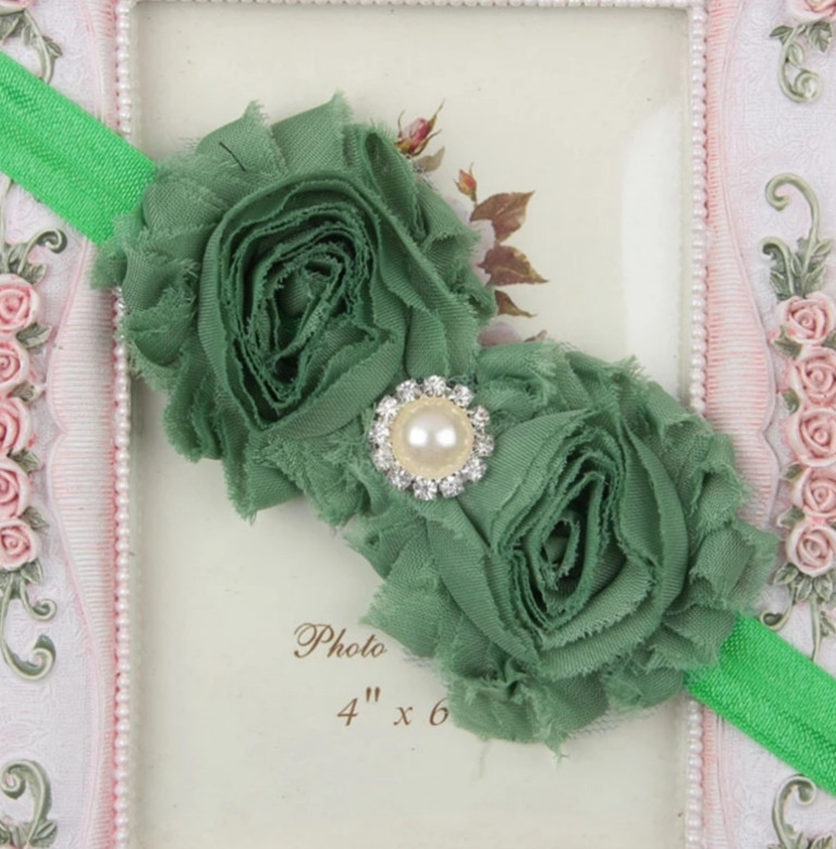 Пов'язка дитяча на голову one size зелений, фото 1