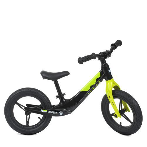 Дитячий біговел PROFI KIDS 12 д. LMG1255-2, чорно-салатового кольору