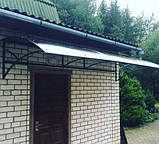 Козирок кований над входом перед будинком, фото 11