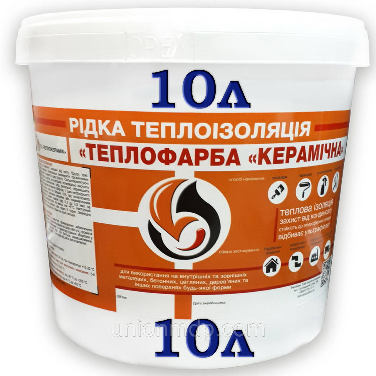 Рідка Керамічна теплоізоляція, 10 л.
