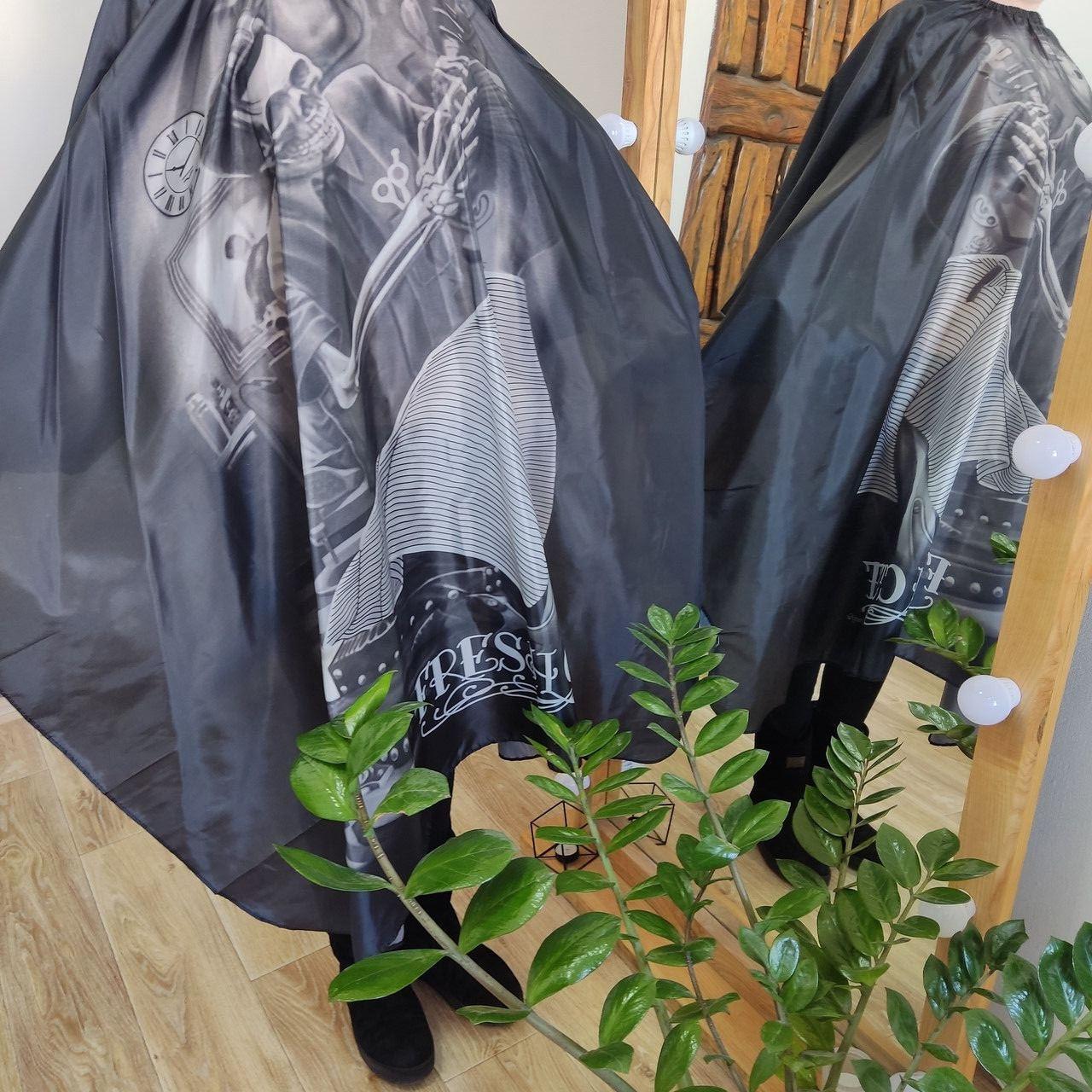 Пеньюар перукарський, пеньюар для стрижки сірий PRR