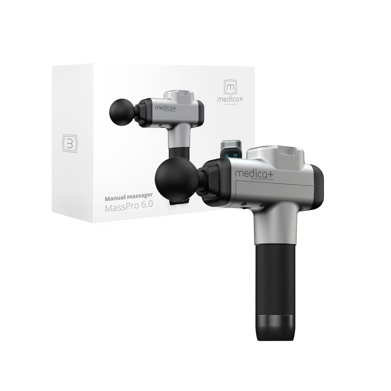 Перкусійний ручний масажер Medica+ MassHand Pro 6.0 (Японія)