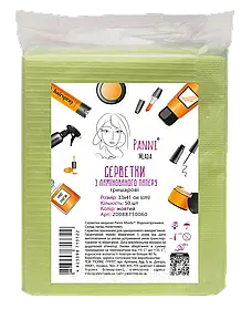 Серветки водонепроникні тришарові Panni Mlada 33x41 см (50 шт./пач) з ламінованого паперу жовті