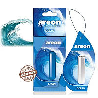 Ароматизатор Areon (Освежитель воздуха в машину) "Mon Liquid" - жидкий (гель) листик 5мл_Ocean