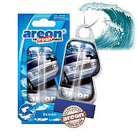 Ароматизатор Areon (Освежитель воздуха в машину) "Liquid" - на зеркало гель 8мл_Ocean