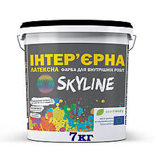Фарба латексна інтер'єрна акрилова SkyLine, 7 кг