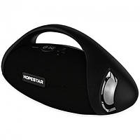 Музична бездротова Bluetooth колонка Hopestar H37 Power bank (довжина 24 см) Чорний