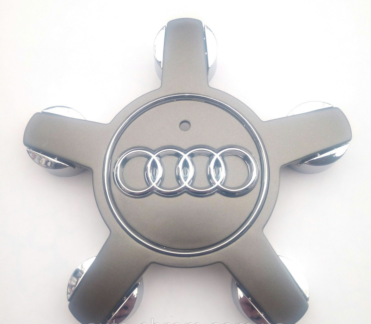 Ковпачки на литі диски /ковпачок - заглушка диска Audi 57/135 мм (к-т 4шт) з кільцем, під болти "зірка", фото 1