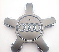 Ковпачки на литі диски /ковпачок - заглушка диска Audi 57/135 мм (к-т 4шт) з кільцем, під болти "зірка"