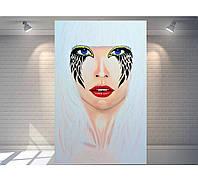 "Eagle Eyes" Картина масляными красками на льняном холсте для дизайна дома/салона/ресторана, 130х81см