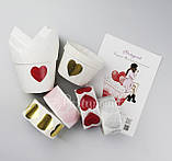 Стікери золоте серце 10шт, фото 4