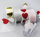 Стікери золоте серце 10шт, фото 7