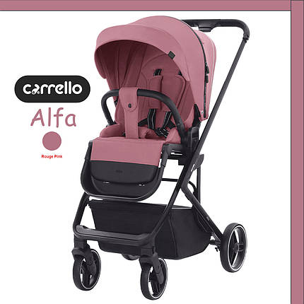 Коляска дитяча прогулянкова CARRELLO Alfa CRL-5508 Rouge Pink Рожевий, фото 1
