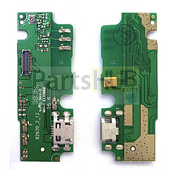 Шлейф Lenovo K6 Note K53a48 з роз'ємом зарядки та мікрофоном - нижня плата