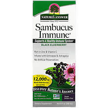 Чорна бузина Nature's Answer "Sambucus Immune" з ехінацеєю й астрагалом, 12000 мг (240 мл)