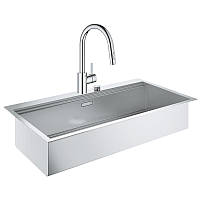 Набір Grohe мийка кухонна K800 31586SD0 + змішувач Eurosmart Cosmopolitan 31481001