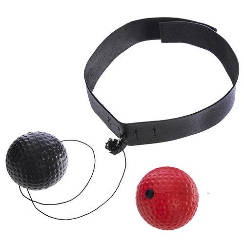 Тренажер файтбол Boxing Reflex Ball BO-1660 (червоний + чорний м'ячик)